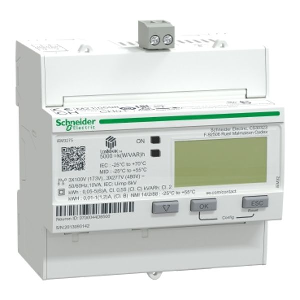 iEM3275 energy meter - CT - LON - 1 digital I - multi-tariff - MID image 5