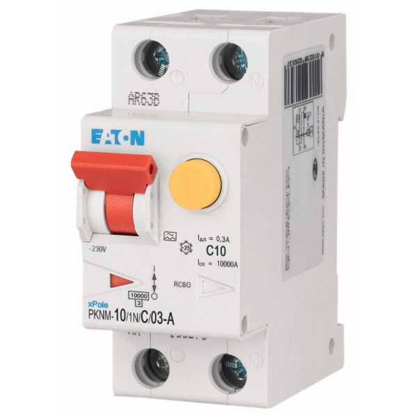 RCD/MCB combination, 10 A, 300 mA, MCB trip characteristic: C, 1p+N, RCD trip characteristic: A image 3