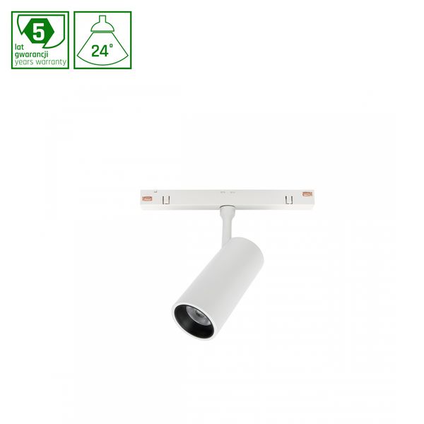 SYSTEM SHIFT - SPOT S TRACK LIGHT 35X140X178MM  6W 24DEG WHITE 5Y WARRANTY 2 CIRCUITS image 1