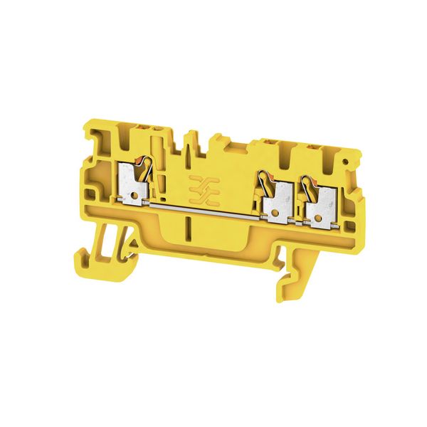 Feed-through terminal block, PUSH IN, 1.5 mm², 500 V, 17.5 A, Number o image 1