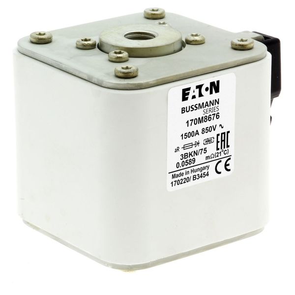 Fuse-link, high speed, 630 A, AC 3000 V, size 3, 96 x 85 x 234 mm, aR, IEC, single indicator image 8