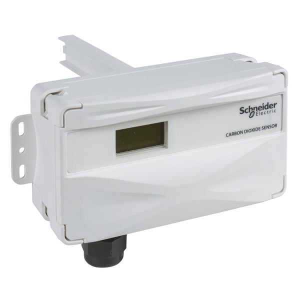 SCD Series CO2 transmitter, SCD110-D, duct, temperature sensor, LCD, 1.8k ohm thermistor, Vista compatible image 1