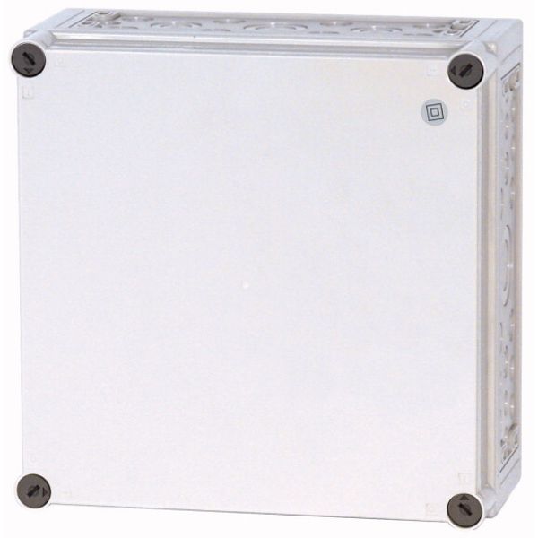 Insulated enclosure, +knockouts, RAL7035, HxWxD=375x375x175mm image 1