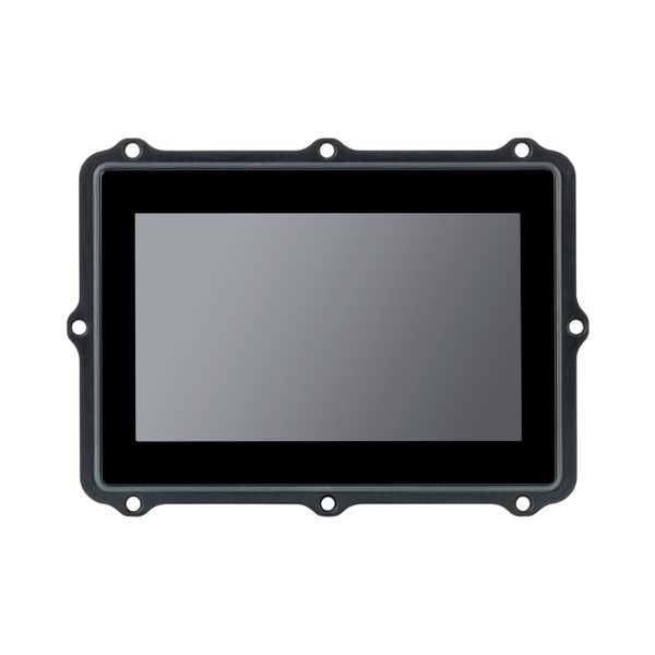 Rear mounting control panel, 24 V DC, 7 Inches PCT-Display, 1024x600 pixels, 2xEthernet, 1xRS232, 1xRS485, 1xCAN, 1xSD slot image 5