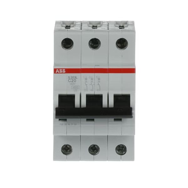 S203L-C20 Miniature Circuit Breaker - 3P - C - 20 A image 1