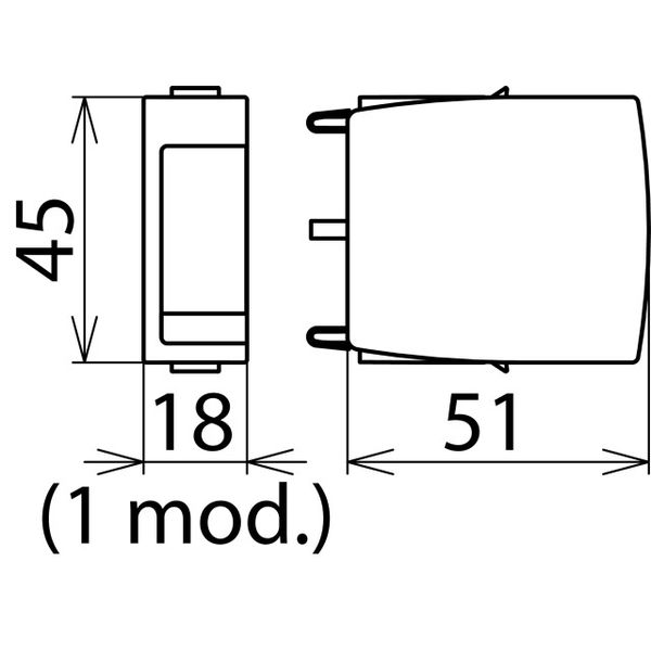 2-pole protection module 255V for DEHNrail M surge arrester image 2