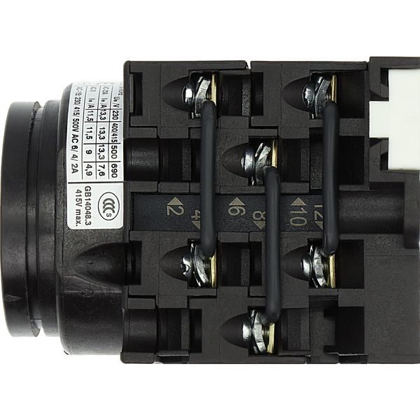 Changeoverswitches, T0, 20 A, rear mounting, Basic switch, 3 contact u image 42