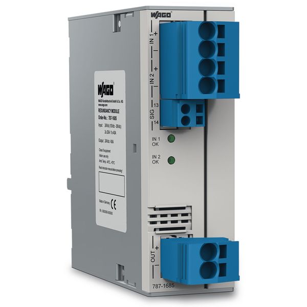 Redundancy Module 2 x 24 VDC input voltage 2 x 20 A input current image 2