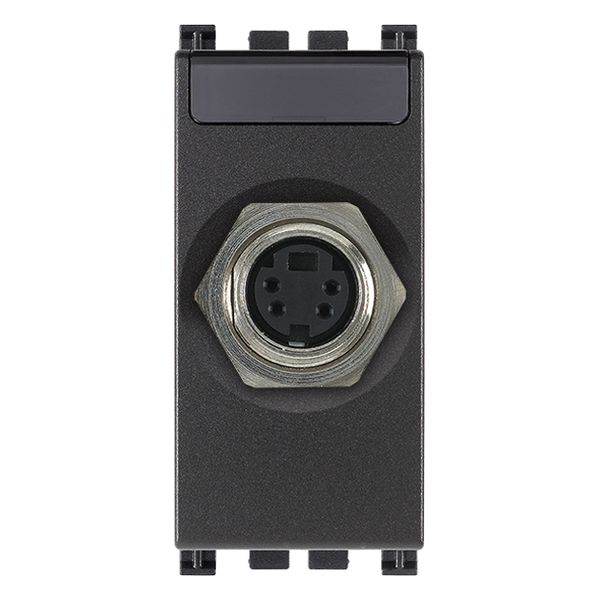 S-Video socket connector grey image 1