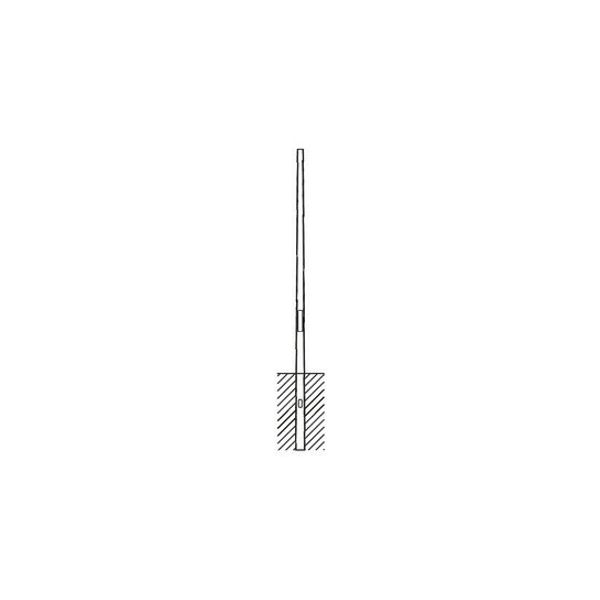 mast, conical round, galvanised, 5.0m, spigot size: 76mm image 1