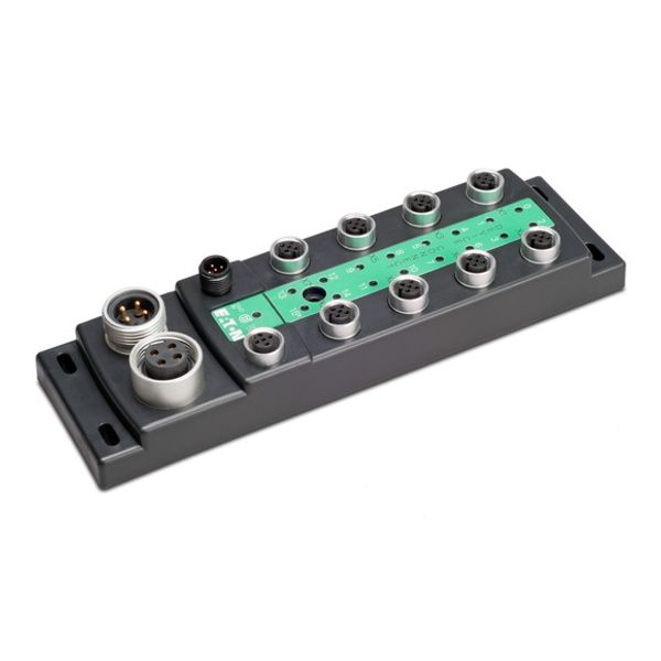 SWD Block module I/O module IP69K, 24 V DC, 4 inputs with power supply, 4 outputs with separate power supply, 8 M12 I/O sockets image 3
