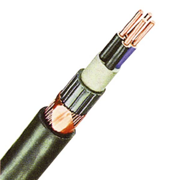 PVC Insulated Heavy Current Cable NYCY 2x1,5re/1,5 black image 1