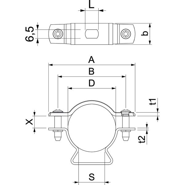 ASL 733 36 FT Distance saddle with slot 30-36mm image 2