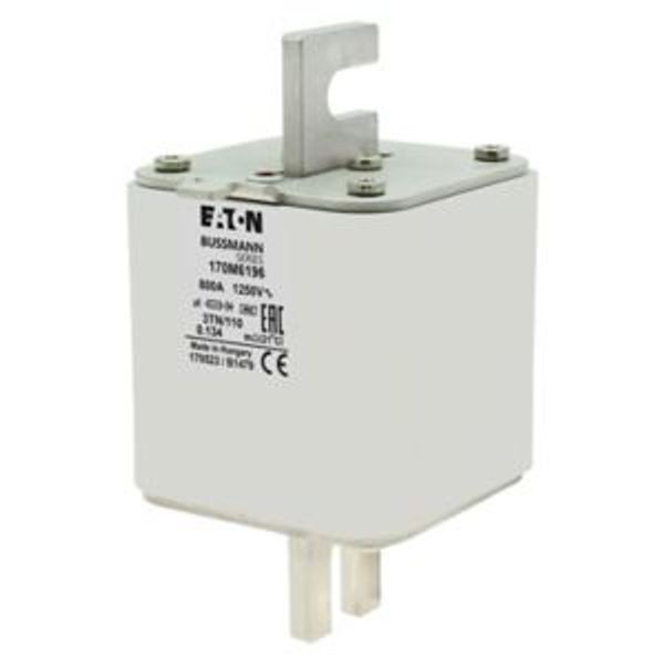 Fuse-link, high speed, 800 A, AC 1250 V, size 3, 76 x 90 x 139 mm, aR, DIN, IEC, type T indicator image 5