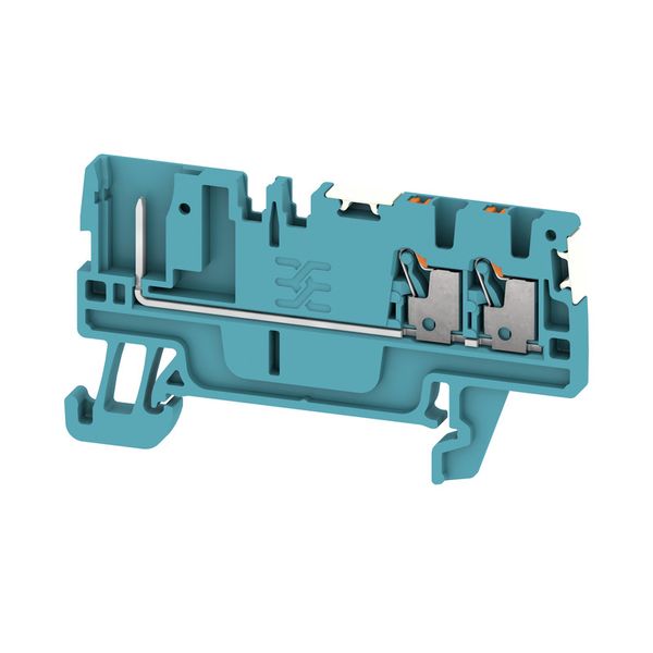 Feed-through terminal block, PUSH IN, 1.5 mm², 500 V, 17.5 A, Number o image 1