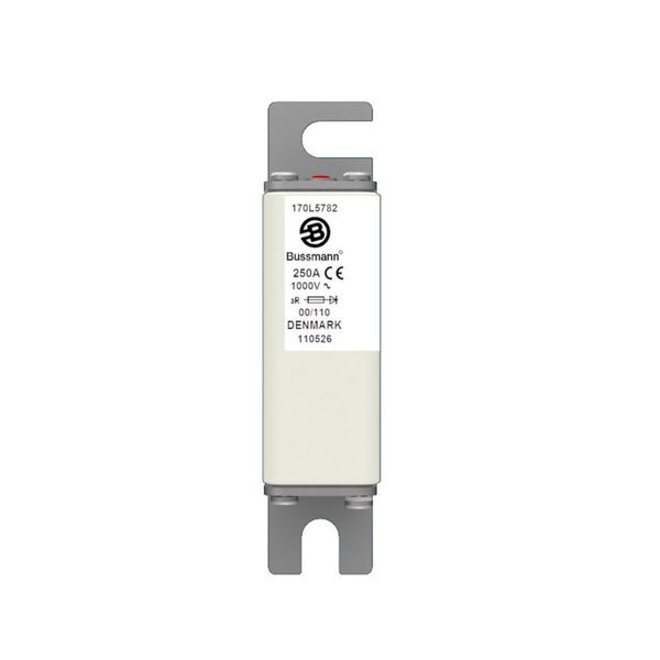 Fuse-link, high speed, 250 A, AC 1000 V, Size 00, 30 x 67 x 128 mm, aR, IEC, single indicator image 7