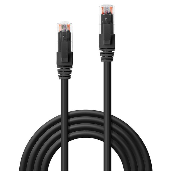 2m Cat.6 U/UTP LSZH Network Cable, Black RJ45, M/M, 250MHz, Copper, 26AWG image 2