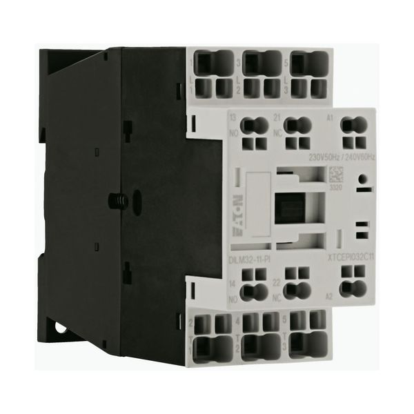 Contactor, 3 pole, 380 V 400 V 15 kW, 1 N/O, 1 NC, 220 V 50/60 Hz, AC operation, Push in terminals image 8