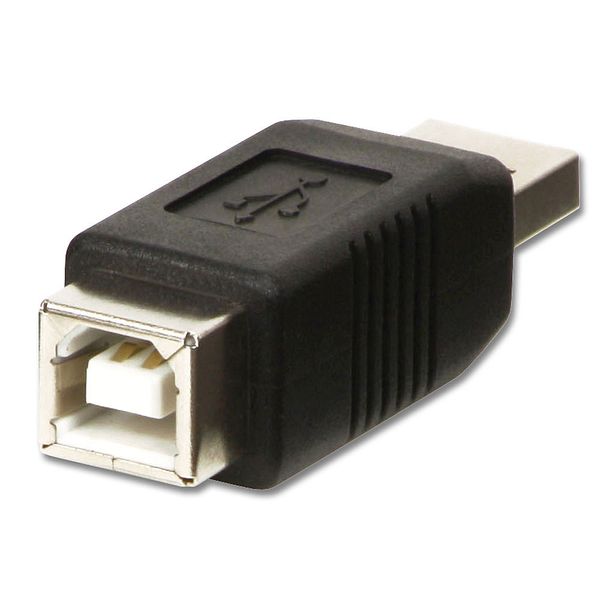 USB 2.0 Type A Male to B Adapter USB Type A Male to B Female image 1