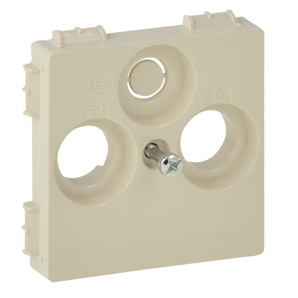 Cover plate Valena Life - TV-R-SAT 30 mm socket cover - ivory image 1