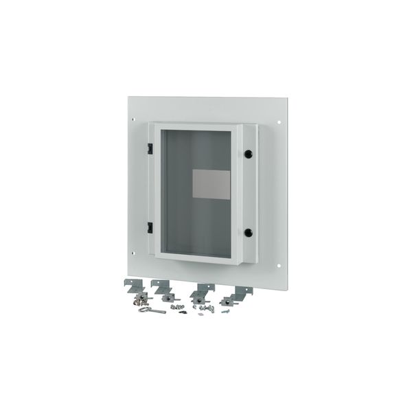 Front plate, NZM4, 3p, fixed with mechanical interlock, W=600mm, IP55, grey image 2