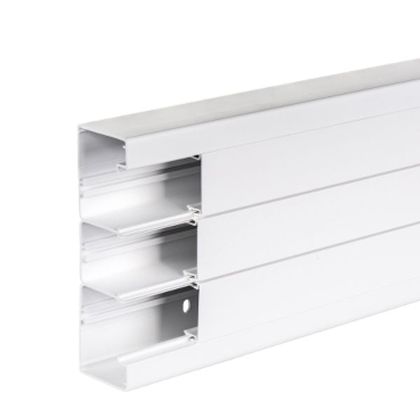 OptiLine 45 - installation trunking - 185x55 mm - PVC - polar white - 2000 mm image 2