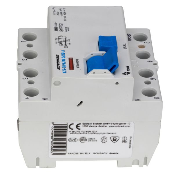 Residual current circuit breaker 40A, 4-p, 100mA,type S,A image 3