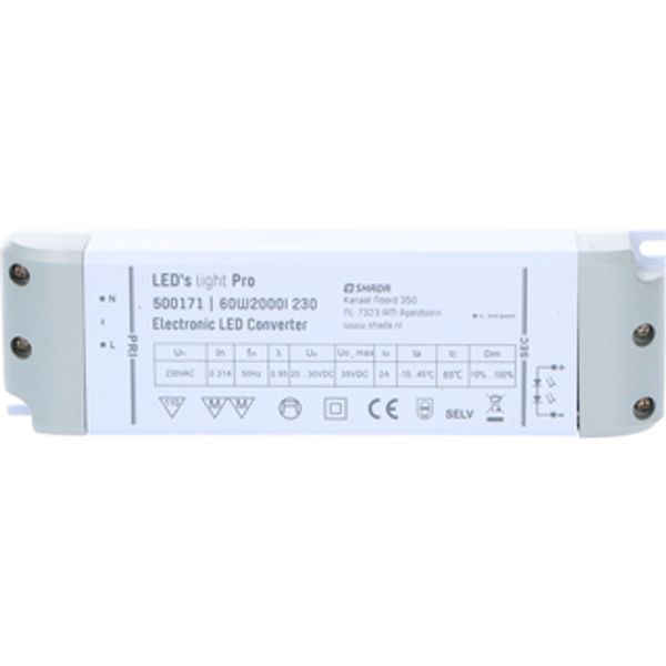Panel Driver - 60W IP20 - Dimmable image 1
