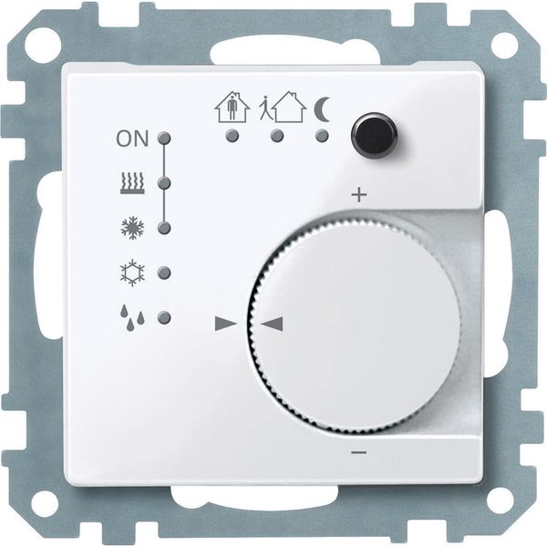 Thermostat, KNX, active white, glossy, System M image 1