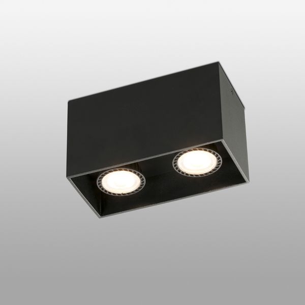 TECTO BLACK CEILING LAMP 2 X GU10 50W image 2