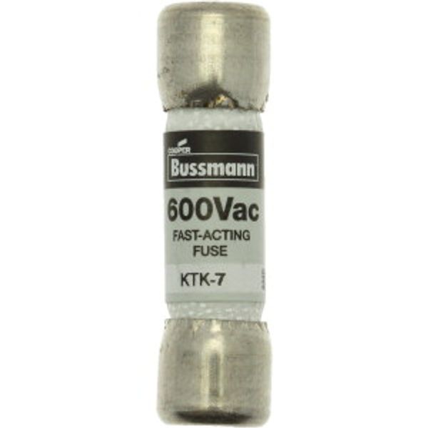 Fuse-link, low voltage, 7 A, AC 600 V, 10 x 38 mm, supplemental, UL, CSA, fast-acting image 16