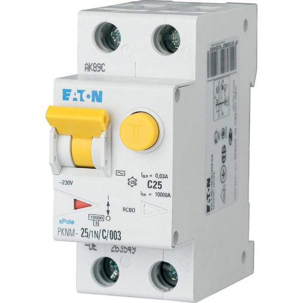 RCD/MCB combination, 25 A, 300 mA, MCB trip characteristic: C, 1p+N, RCD trip characteristic: A image 31