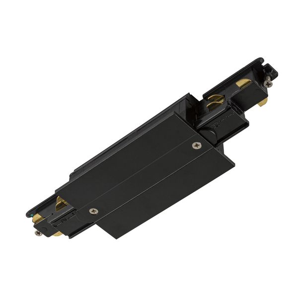 Longitudinal connector, for S-TRACK 3-phase mounting track, black, DALI image 1