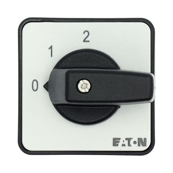 Step switches, T0, 20 A, centre mounting, 1 contact unit(s), Contacts: 2, 45 °, maintained, With 0 (Off) position, 0-2, Design number 8310 image 29