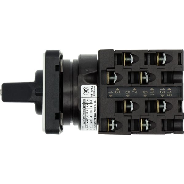 Changeoverswitches, T0, 20 A, flush mounting, 4 contact unit(s), Contacts: 8, 60 °, maintained, With 0 (Off) position, 1-0-2, Design number 8213 image 35