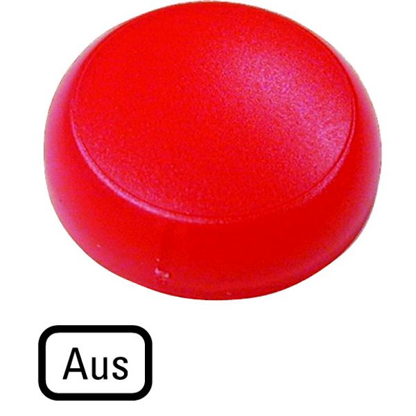 Lens, indicator light, red, flush, OFF image 1