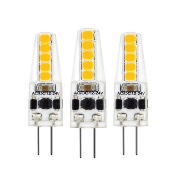 LED SMD Bulb - Capsule G4 1.8W 185lm 2700K Clear 330°  - 3-pack image 1