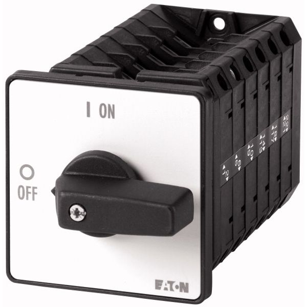 Multi-speed switches, T5B, 63 A, flush mounting, 6 contact unit(s), Contacts: 12, 60 °, maintained, With 0 (Off) position, 0-Y-D-2, SOND 29, Design nu image 1