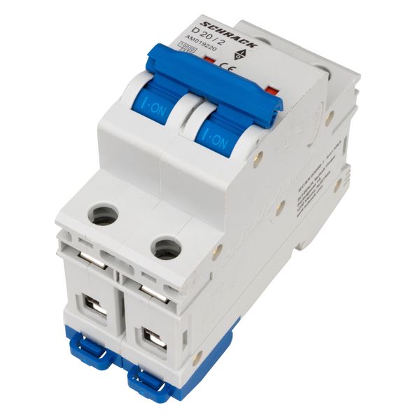 Miniature Circuit Breaker (MCB) AMPARO 10kA, D 20A, 2-pole image 5