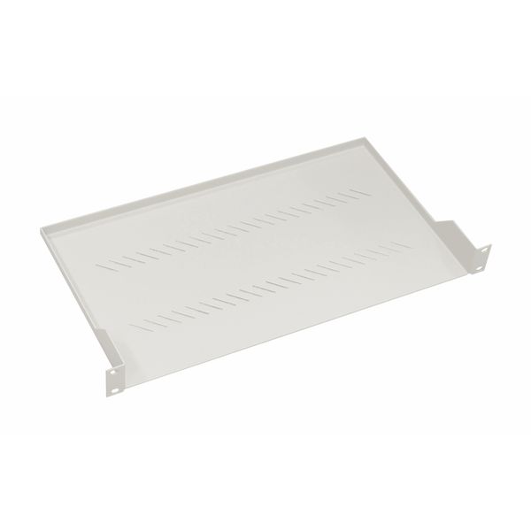 19" Shelf Fix, up to 20kg Load, D=250mm, Low Profile,RAL7035 image 1