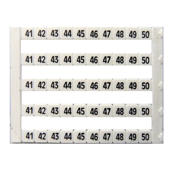 Marking tags Dekafix DY 5 printed from "41" to "50"(5 times) image 1
