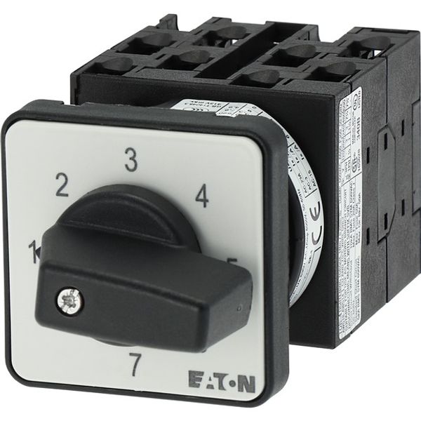 Step switches, T0, 20 A, flush mounting, 4 contact unit(s), Contacts: 7, 45 °, maintained, Without 0 (Off) position, 1-7, Design number 8234 image 5