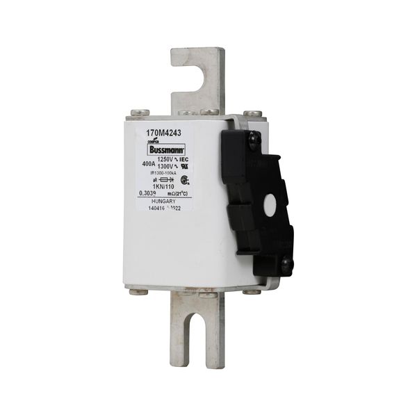 Fuse-link, high speed, 400 A, AC 1250 V, size 1, 53 x 69 x 138 mm, aR, DIN, IEC, single indicator image 11