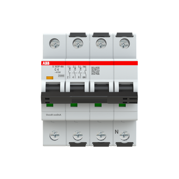S303P-C4NA Miniature Circuit Breaker - 3+NP - C - 4 A image 10