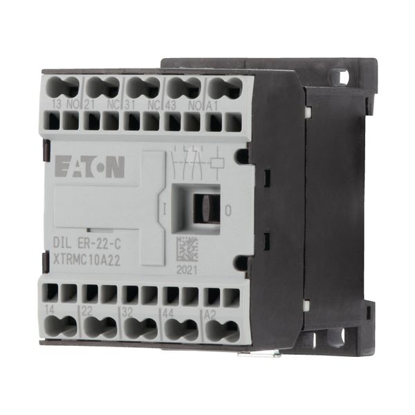 Contactor relay, 415 V 50 Hz, 480 V 60 Hz, N/O = Normally open: 2 N/O, N/C = Normally closed: 2 NC, Spring-loaded terminals, AC operation image 9