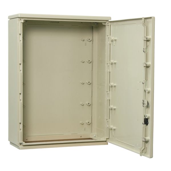 Cable management enclosure 2 doors, size 2, RAL7032, IP44 image 1