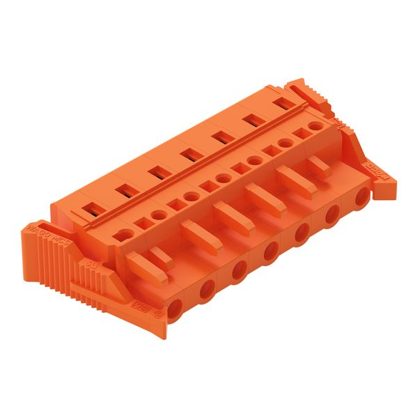 1-conductor female connector CAGE CLAMP® 2.5 mm² orange image 1