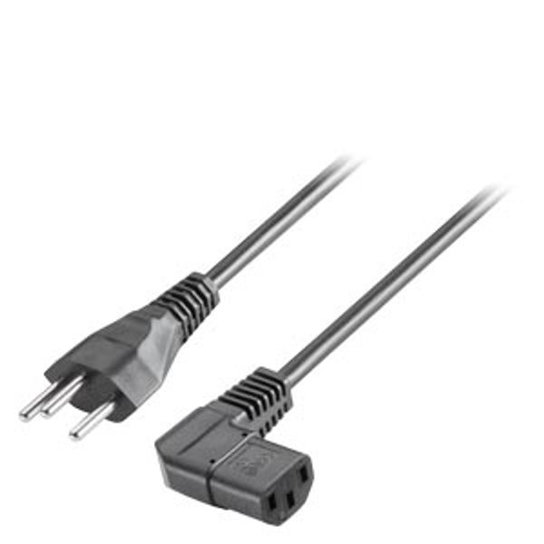 IEC cable, Switzerland 230V AC, ang... image 1