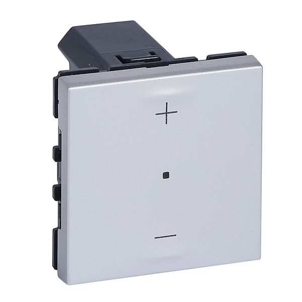 Mosaic universal 3-wire dimmer switch with neutral 150W LED 2 modules - aluminum image 1