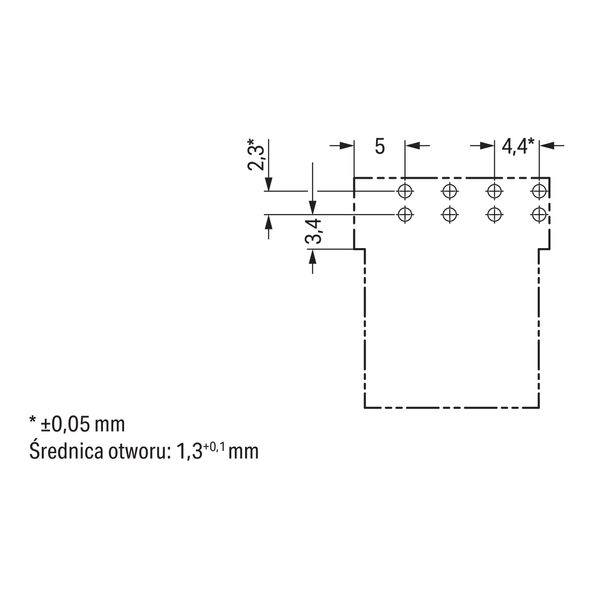 Socket for PCBs angled 4-pole white image 7